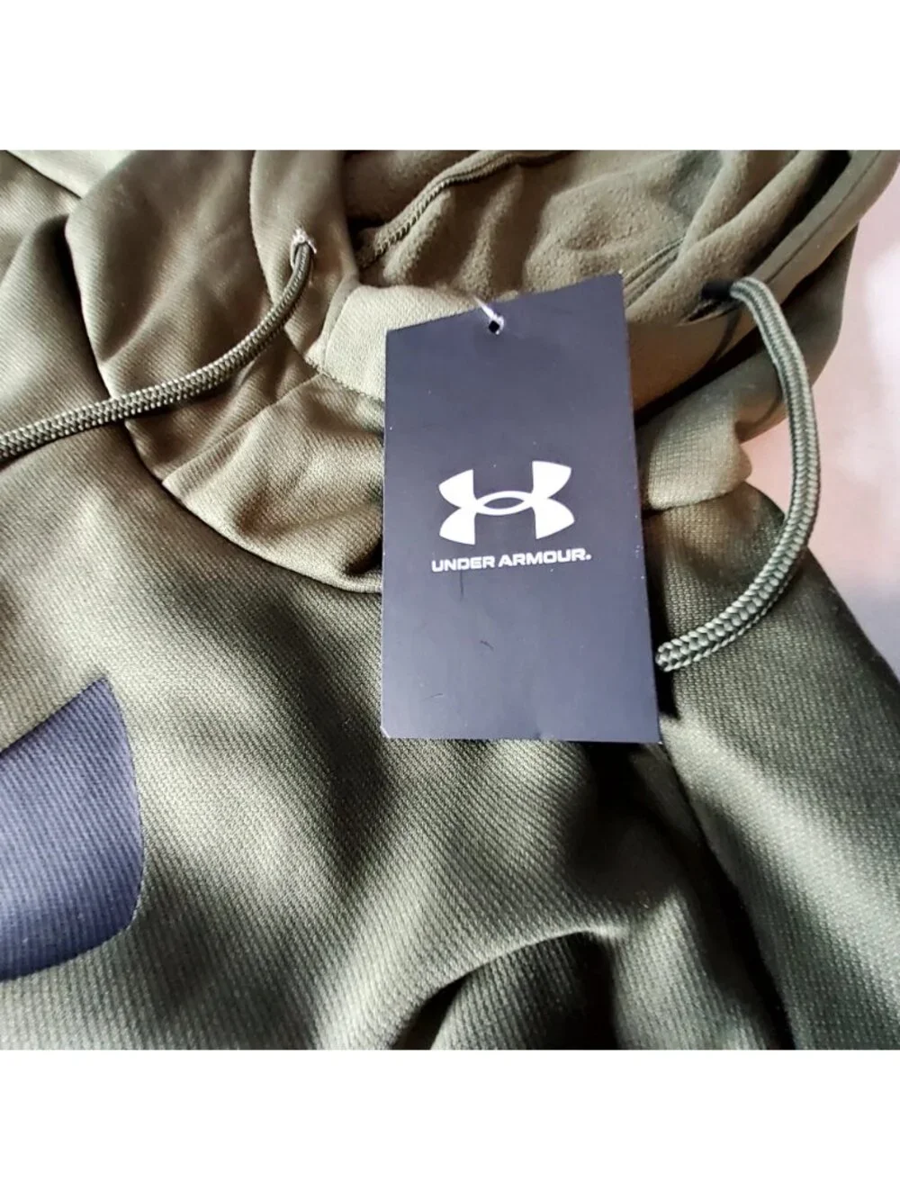Under Armour Womens Armour Fleece Hoodie Loose Fit Size XS Green Ribbed cuffs